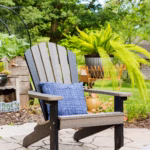 Classic Adirondack chair in outdoor setting