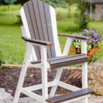 Adirondack bar chair with footrest
