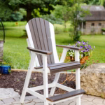 Adirondack bar chair with footrest