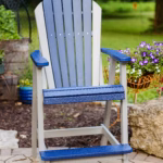 Adirondack bar chair, poly lumber design