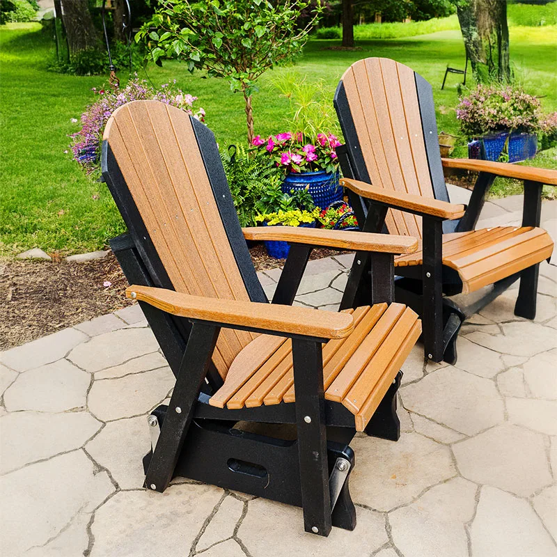 Adirondak-Glider-shown-in-antique-mahogany-and-black Adirondak-Glider-shown-in-antique-mahogany-and-black