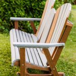 Adirondack glider with a console