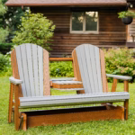 Adirondack glider with comfortable seating