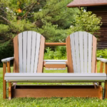 Adirondack glider with convenient console