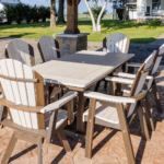 Durable poly lumber dining chair