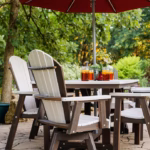 Durable poly lumber outdoor dining set