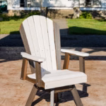 Durable poly lumber swivel chair