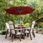 Swivel dining chair outdoor seating