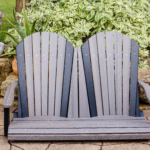 Adirondack swing seating for patios