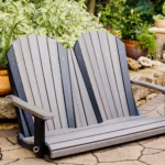 Adirondack swing seating for outdoor enjoyment