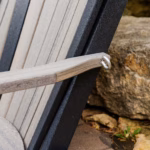 Adirondack swing chair detail view