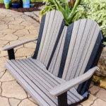 Adirondack swing for outdoor seating