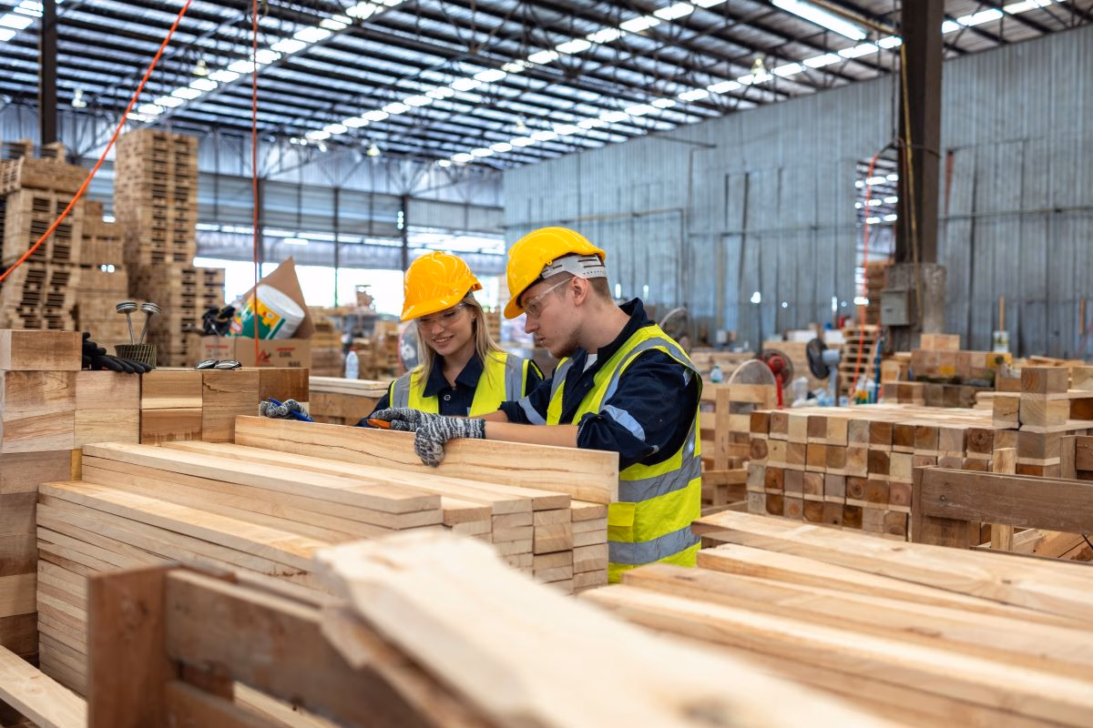 dedicated-team-analyzing-lumber-quality-in-wareho